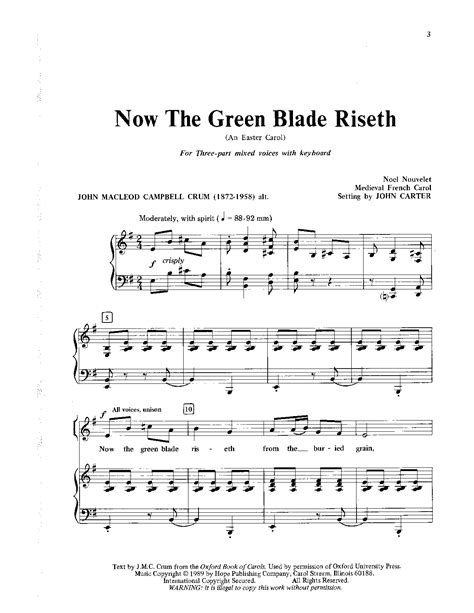 Now The Green Blade Riseth